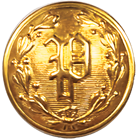 P Button Gold